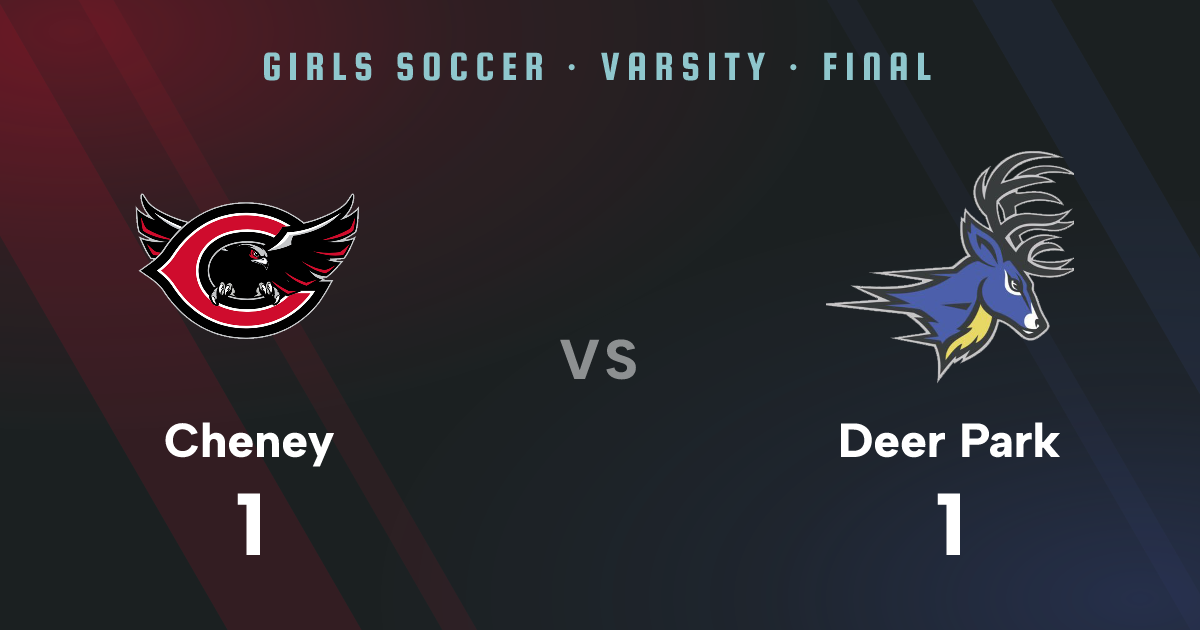 Cheney at Deer Park — Varsity Girls Soccer | Greater Spokane League