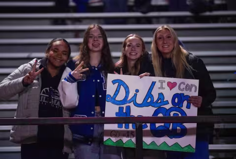 Pullman Students in the Bleachers