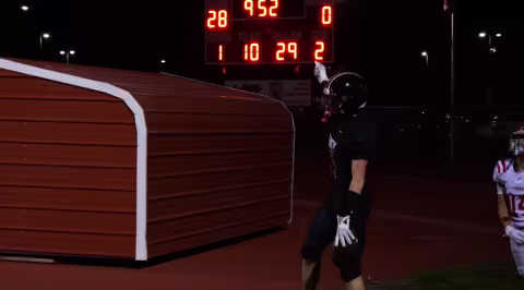 Cheney Football Player Hand Raised