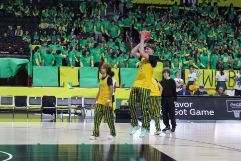 Shadle Park Basketball Player taking shot