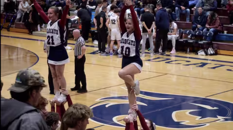 Mt.Spokane vs Lake City cheerleaders